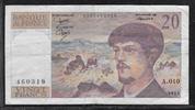20 Francs 1983 FRANCE . DEBUSSY. Komponist, Compositeur. Alphabet: A.010 . schön
