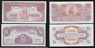 GRANDE BRETAGNE . 2X 1 Pond BRITISH ARMED FORCES. Forces armées britanniques. 3,4 th Series: E/1 K/2 . -