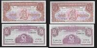 GRANDE BRETAGNE . 2X 1 Pond BRITISH ARMED FORCES. Forces armées britanniques. 3,4 th Series: E/1 K/3 . -