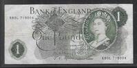 UNITED KINGDOM 1 Pound Reine Élisabeth II. Série: R93L . -