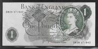 UNITED KINGDOM 1 Pound Reine Élisabeth II. Série: DW28 . -