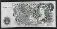 UNITED KINGDOM 1 Pound Reine Élisabeth II. Série: X34A . -