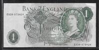 UNITED KINGDOM 1 Pound Reine Élisabeth II. Série: EX29 . -