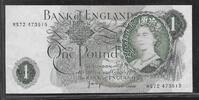 UNITED KINGDOM 1 Pound Reine Élisabeth II. Série: MS72. Remplacement. Ersatznote . -