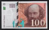 FRANCE . 100 Francs CÉZANNE. Küntzler, Peintre. Kleine Nummer. Petit numéro. A 000002622 . -