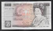 UNITED KINGDOM 10 Pounds Reine Élisabeth II. Série: DT81 . -
