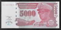 ZAÏRE 5'000 Nouveaux Zaïres Maréchal Mobutu Sese Seko. Série: DA/B . -