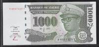 ZAÏRE 1000 Nouveaux Zaïres Maréchal Mobutu Sese Seko. Série: B/Y . -