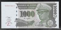 ZAÏRE 1000 Nouveaux Zaïres Maréchal Mobutu Sese Seko. Série: B/Y . -