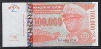 ZAÏRE 100'000 Nouveaux Zaïres Maréchal Mobutu Sese Seko. Série: H/D . -