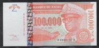 ZAÏRE 100'000 Nouveaux Zaïres Maréchal Mobutu Sese Seko. Série: H/D . -