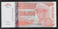 ZAÏRE 100'000 Nouveaux Zaïres Maréchal Mobutu Sese Seko. Série: H/C . -