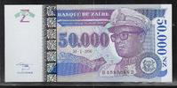 ZAÏRE 50'000 Nouveaux Zaïres Maréchal Mobutu Sese Seko. Série: G/D . -