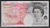 UNITED KINGDOM/ROYAUME-UNI. 50 Pounds Reine Élisabeth II. Série: R47 . -