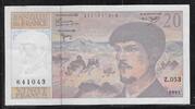 FRANCE . 20 Francs DEBUSSY. Alphabet: Z.053 . -