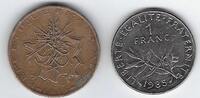FRANCE . 10 Francs et 1 Franc 1985 La FRANCE de, von MATHIEU, Rand, tran... 12,50 EUR  zzgl. 9,50 EUR Versand