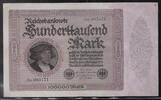 DEUTSCHLAND/ALLEMAGNE. 100'000 Mark Marchand G.Gisze par Hans Holbein. Kaufmann G.Gisze von Hans Holbein.Serie: 3k -