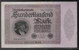 DEUTSCHLAND/ALLEMAGNE. 100'000 Mark Marchand G.Gisze par Hans Holbein. Kaufmann G.Gisze von Hans Holbein.Serie: 20k -