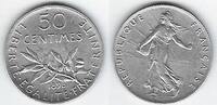 FRANCE . 50 Centimes SEMEUSE de L.O.Roty . -