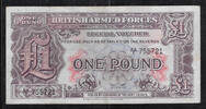 GREAT BRITAIN/GRANDE BRETAGNE 1 Pound .Forces Armées. 2ème Série: AA/5 . -
