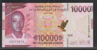 GUINÉE. 10000 Francs guinéens Mädchen aus Guinea . Jeune Fille de Guinée . Serie: CG . -