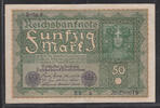 DEUTSCHLAND/ALLEMAGNE. 50 Reichsmark. RÉPUBLIQUE de WEIMAR . WEIMARER REPUBLIK . Serie: BE/a . -