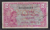 DEUTSCHLAND/ALLEMAGNE. 2 Mark . RÉPUBLIQUE FÉDÉRALE . BDL .Serie: A/A . -