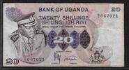 OUGANDA 20 SHILLINGS Idi Amin Dada. Série B/3 . -