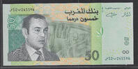 MAROC. 50 Dirhams. Roi MOHAMED VI. SANS TRAIT D'UNION. OHNE BINDESTRICH. Serie:52 . -