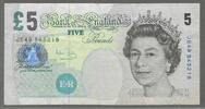 UNITED KINGDOM . GRANDE BRETAGNE. 5 Pounds .REINE ÉLISABETH II . Serie: JE49 . -