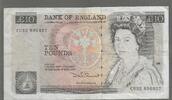 UNITED KINGDOM . GRANDE BRETAGNE. 10 Pounds .REINE ÉLISABETH II . Serie: CU32 . -