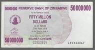 ZIMBABWE. 50 Mio. Dollars. Serie: AN . -