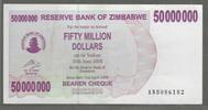 ZIMBABWE. 50 Mio. Dollars. Serie: AN . -