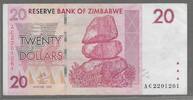 ZIMBABWE. 20 Dollars. Serie: AC . -