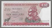 ZIMBABWE. 10 Dollars. Serie: CB...K . -