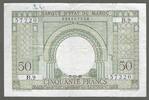 MAROC/MOROCCO. 50 Francs. Alphabet: B.9 . -