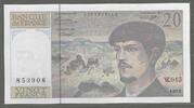 FRANCE. 20 Francs. DEBUSSY. Komponist, Compositeur.Alphabet: W.045 . -