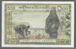 500 Francs. (1978) BCEAO K= SÉNÉGAL. Alphabet: X.76 . Gutes vorzüglich.