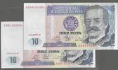 PERÚ/PÉROU. 10 Intis. 2 NOTES. Serie: A/P et A/Q . -