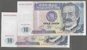 PERÚ/PÉROU. 10 Intis. 2 NOTES. Serie: A/P et A/Q . -