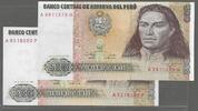PERÚ/PÉROU. 500 Intis. 2 NOTES. Serie: A/P et A/Q . -
