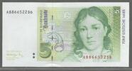 DEUTSCHLAND/ALLEMAGNE. 5 D Mark. BETTINA VON ARNIM femme de lettre .Serie: A/S . -