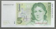 DEUTSCHLAND/ALLEMAGNE. 5 D Mark. BETTINA VON ARNIM femme de lettre .Serie: A/S . -