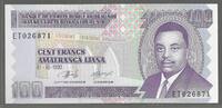 BURUNDI/UBURUNDI. 100 Francs. Serie: ET . -