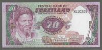 SWAZILAND. 20 Emalangeni. Serie: H. -