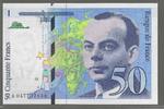 FRANCE. 50 Francs. SAINT EXUPÉRY . Serie: A 047 . -