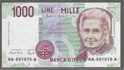 ITALIA/ITALIE. 1000 Lire. MARIA MONTESSORI. Serie: HA/A . -
