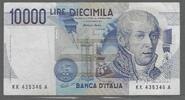 ITALIA/ITALIE. 10000 Lire. ALESSANDRO VOLTA. Serie: KK/A . -