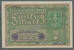 DEUTSCHLAND/ALLEMAGNE. 50 Mark. République de Weimar. Weimarer Republik. Reihe 1 . Serie: FL c . -