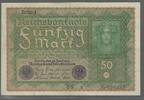 DEUTSCHLAND/ALLEMAGNE. 50 Mark. République de Weimar. Weimarer Republik. Reihe 1 . Serie: US a. . . -